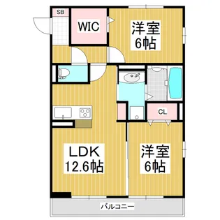 ILARE HOUSE【101号室】の間取り