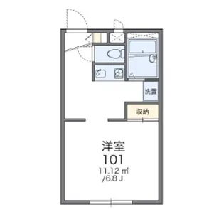 レオパレスリブレ【108号室】の間取り