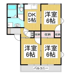 フラワーフレグランス【202号室】の間取り