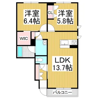 シャーメゾンLumine【1階】の間取り