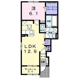 メゾン ド モア 小諸B【1階】の間取り