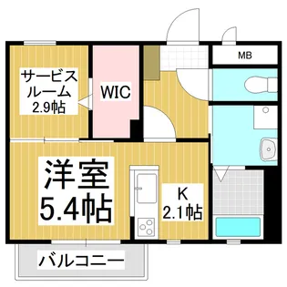 Maison de chou-chou【102号室】の間取り