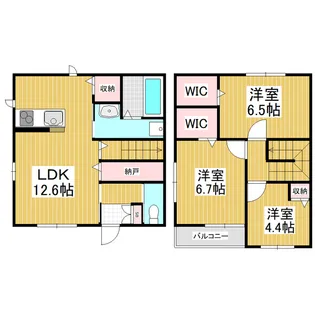 フェリーチェ征矢野【higashi号室】の間取り