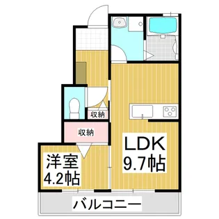 ドリーム安曇野D【102号室】の間取り