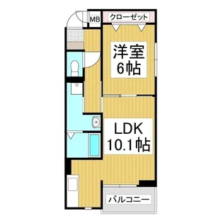 ビリーブ ライト【1階】の間取り