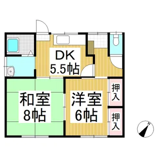 長野県須坂市米持【一戸建】の間取り