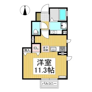 1Rの間取り画像