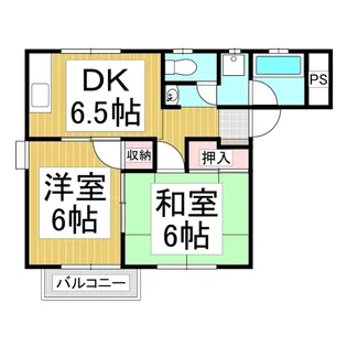 ザ タイズ キノシタⅡ【206号室】の間取り