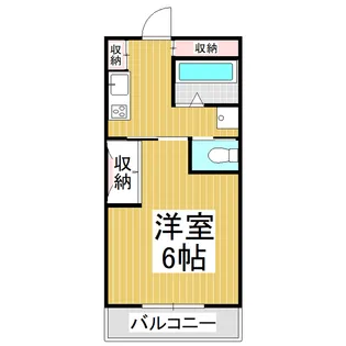 グランデ松川【302号室】の間取り