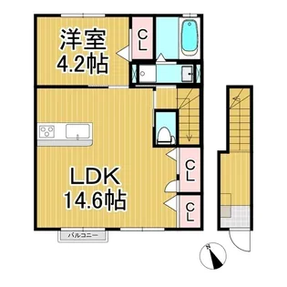 コンフォーティア中野 S棟【204号室】の間取り