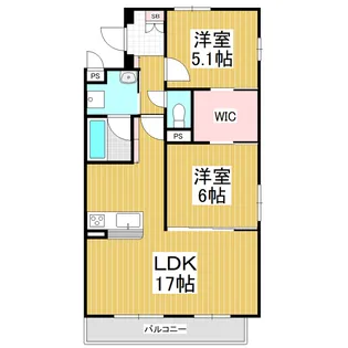 ラ・リジエール松本【301号室】の間取り