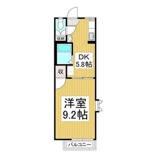 フレグランスマルナカ【1階】の間取り