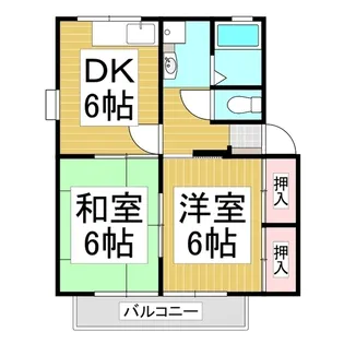 シティハイム高島 B棟【101号室】の間取り