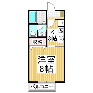 セジュール本藤【107号室】の間取り