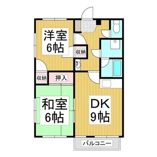 コーミーハイツ湖畔【103号室】の間取り