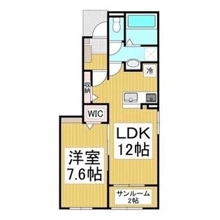 アルク・エール【1階】の間取り