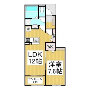 アルク・エール【1階】の間取り