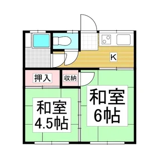 清水ビル【302号室】の間取り