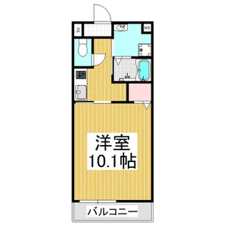 パルタージュD棟【206号室】の間取り