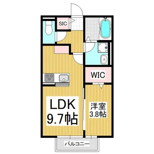 長野県飯田市松尾寺所【アパート】の間取り