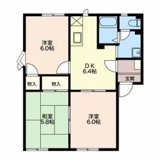 フレグランスK B棟【101号室】の間取り