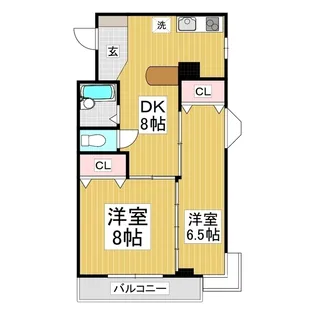 レジデンス923上諏訪【L-6号室】の間取り