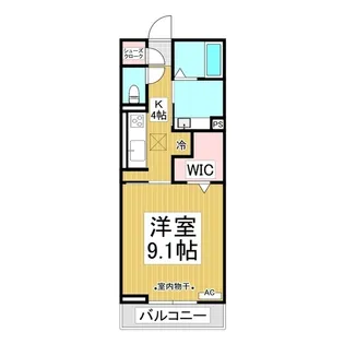 ジラソーレ雅【201号室】の間取り
