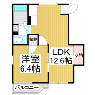 フォーブルやまと B【1階】の間取り