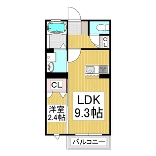 アークヒルズ夕映【203号室】の間取り