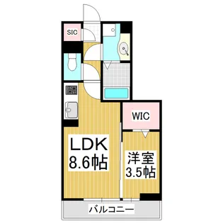 ヴィオコート 平田【2階】の間取り