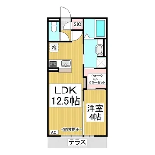 サンパティーク長野【202号室】の間取り