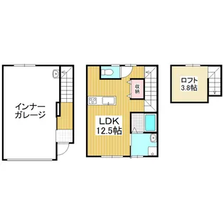 シンフォニック・ガレージ【101号室】の間取り