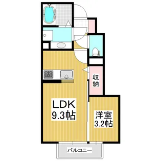 duccoⅩ【102号室】の間取り