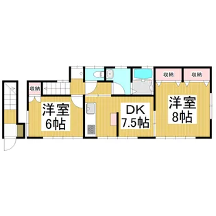 中御所店舗併用住宅【2F号室】の間取り