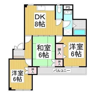 メゾンビル加賀【501号室】の間取り