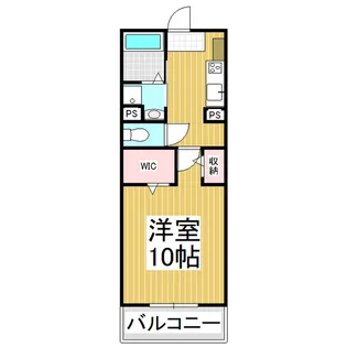 コンフォーティア踏入B【307号室】の間取り