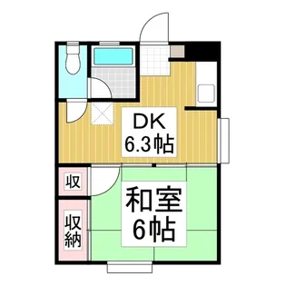 サンレスト蓼科【201号室】の間取り