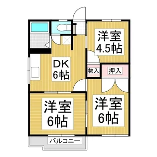 ハイランドコーポ【101号室】の間取り