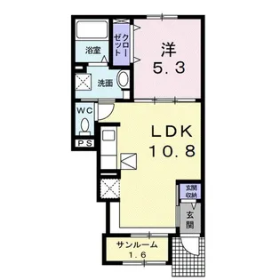 セレーノ佐久【102号室】の間取り