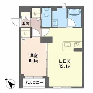 コルテーゼ上田【3階】の間取り