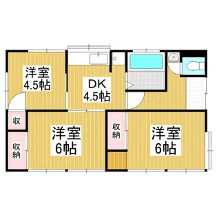 長野県松本市横田2丁目【一戸建】の間取り