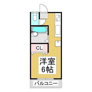 ハイツアルプス【109号室】の間取り