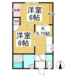 Kビル【203号室】の間取り