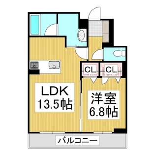 シャーメゾン ルーエ【2階】の間取り