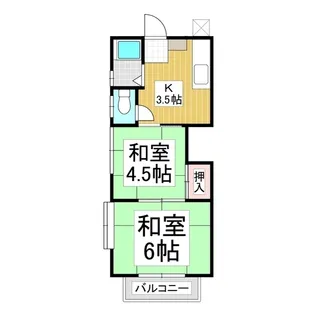 コーポ小池【5号室】の間取り