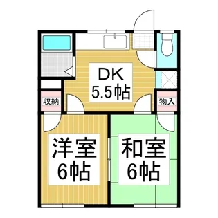 メイコーヒルズC棟【202号室】の間取り