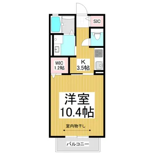 リープリングハイム小出【102号室】の間取り