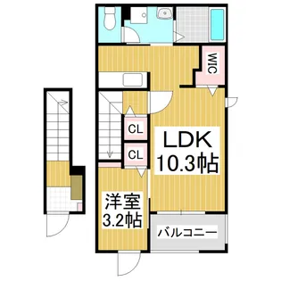 エル・ソラーレ【2階】の間取り