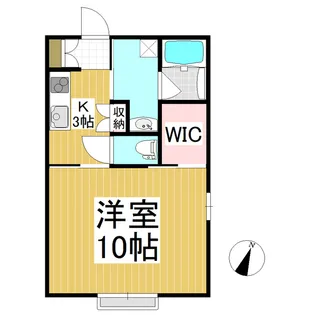 TOSCA YOSHIDA【202号室】の間取り