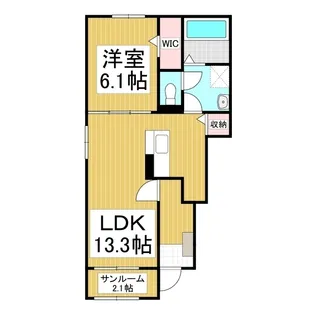 Le Lien Ⅱ【1階】の間取り